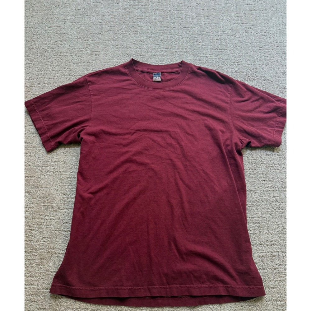Sporty and Rich T-Shirt Medium Maroon Excellent Short Sleeve Cotton Basic Unisex